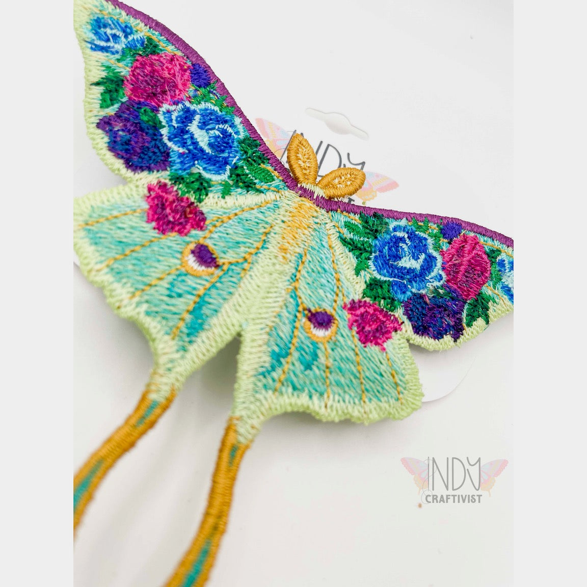 Made-To-Order Luna Moth Blooming Hair Jewelry