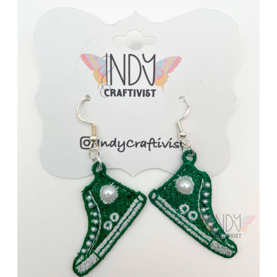 Made-To-Order I'm Speaking Converse Like Earrings With Pearls