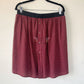 Red Upcycled Men's Button Down Skirt