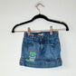 4T Kids Upcycled Denim Skirt with Cactus Embroidery