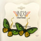 Cape York Birdwing Full Butterfly Earrings