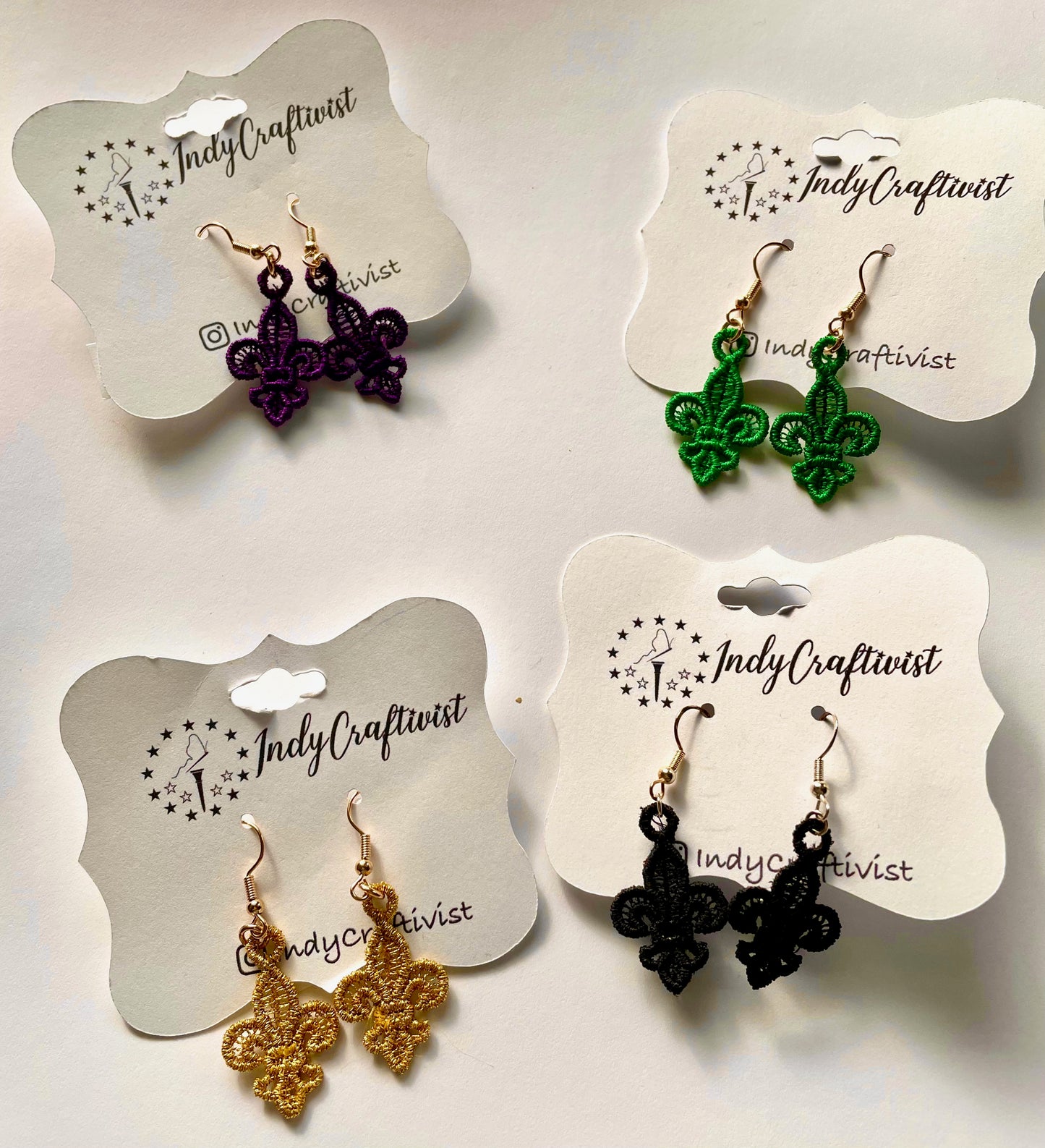 Small Fleur-De-Lis Earrings