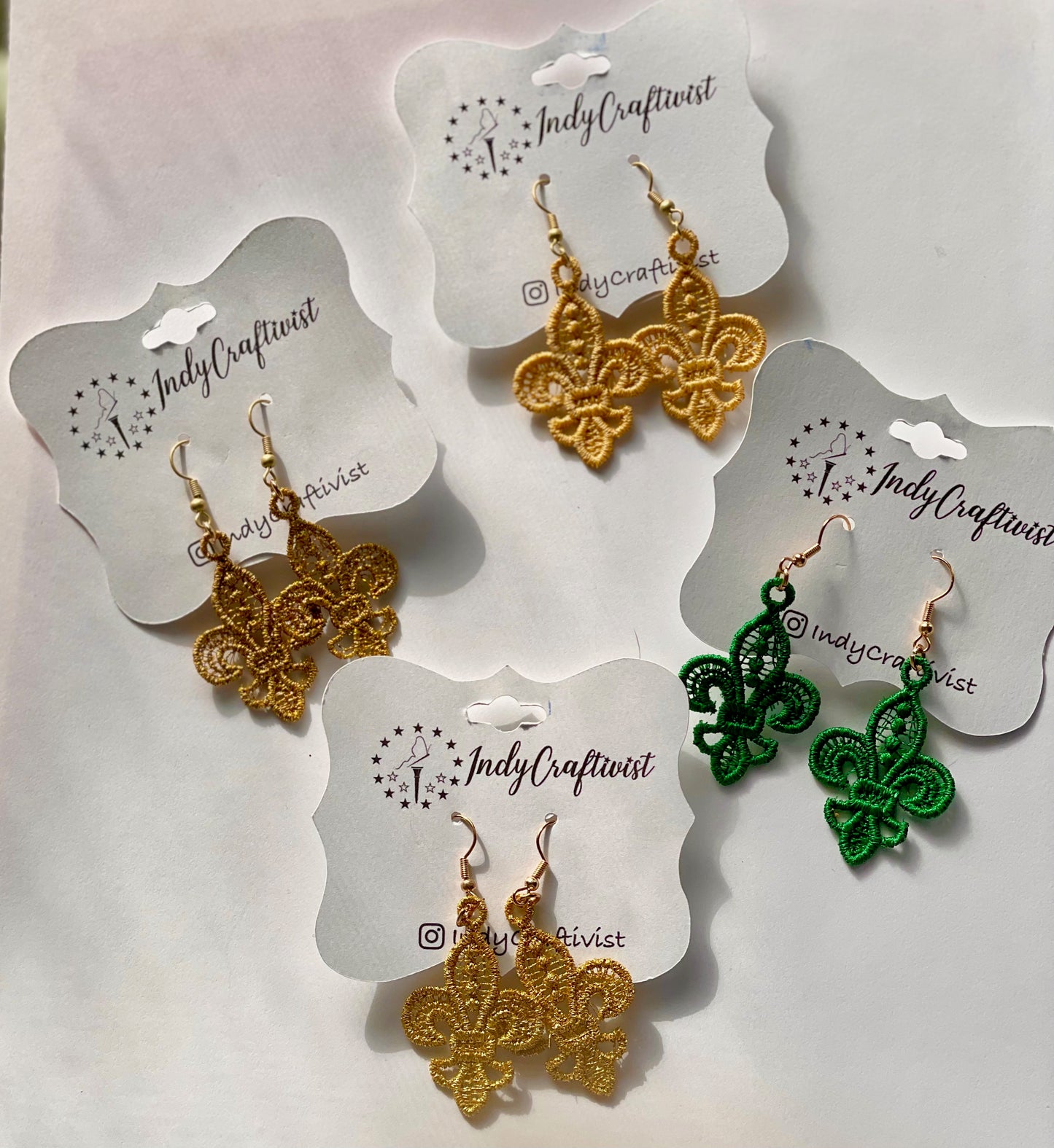 Small Fleur-De-Lis Earrings